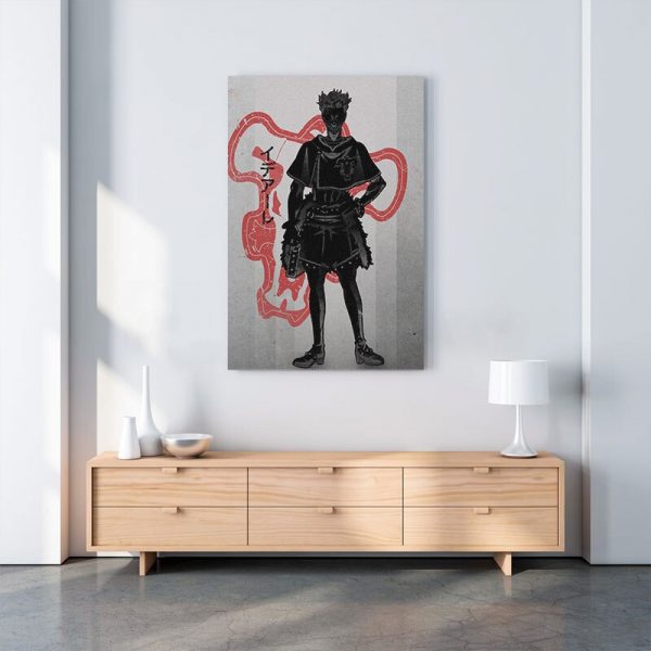 Home Decor Canvas Zora Ideale Pictures Wall Art Black Clover Paintings Prints Modern Anime Role Modular 1 - Black Clover Merch Store